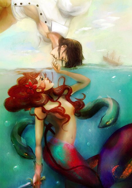 Русалочка ариэль спасает принца