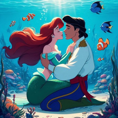 Русалочка ариэль и принц эрик
