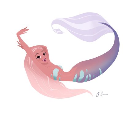 Русалка рисунки