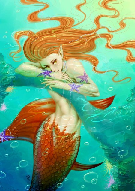 Красивая русалка