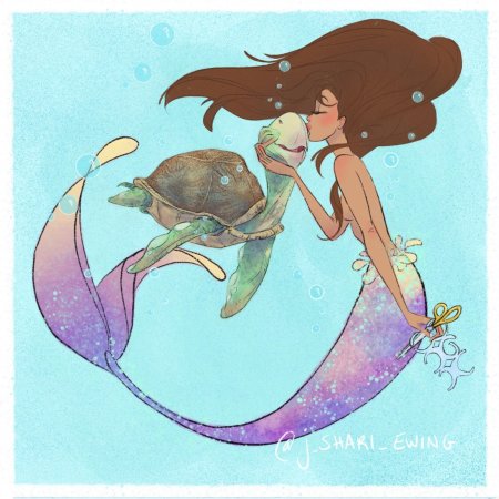 Русалочка ариэль дельфин