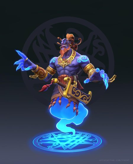 Джинн геншин арт