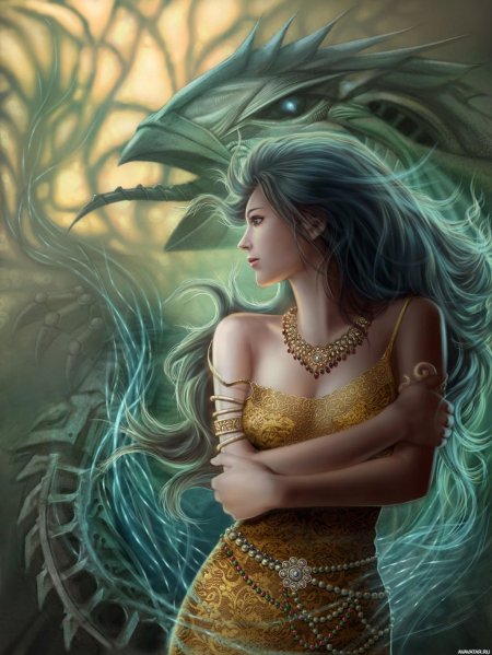 Девушка дракон