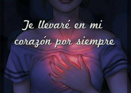 Девушка с горящим сердцем