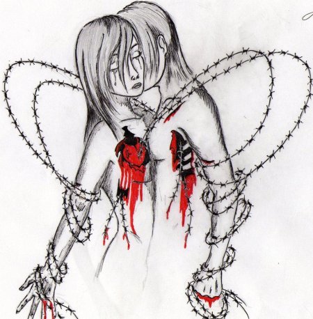 Рисунки с кровью для срисовки