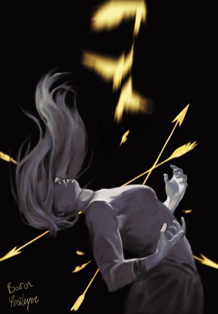 Девушка пронзенная стрелой