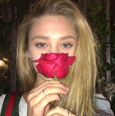 Селфи с цветами