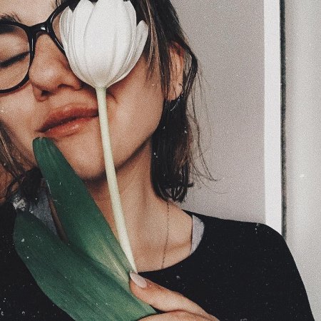 Цветы селфи