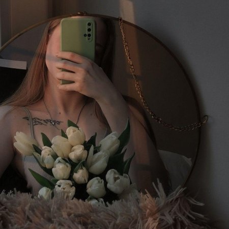 Селфи с цветами