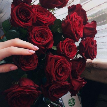 Букет цветов в руках