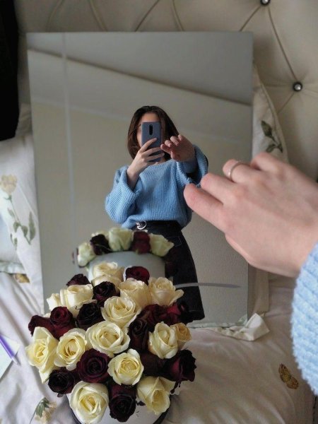 Идеи селфи с цветами
