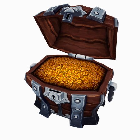 Пиратский сундук с сокровищами