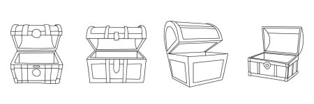 Раскраска сундук
