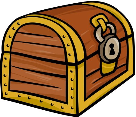 Пиратский сундук с сокровищами