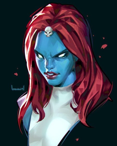 Мистик марвел арт