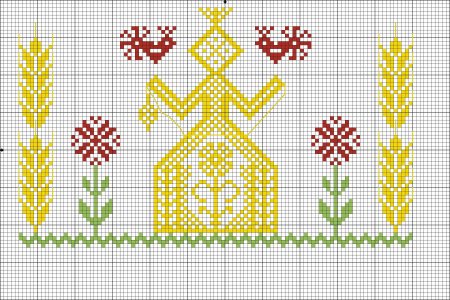 Макошь схема вышивки крестом