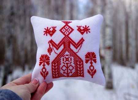 Славянский оберег макошь вышивка