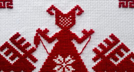 Славянская обережная вышивка макошь