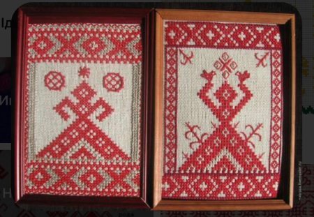 Славянская обережная вышивка макошь