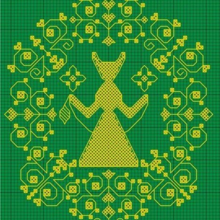 Славянская обережная вышивка макошь