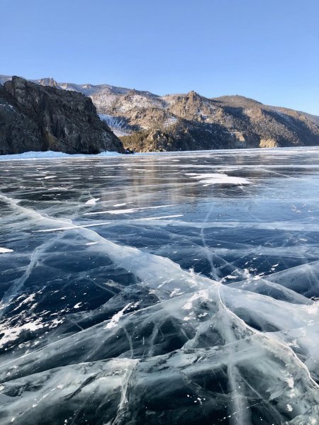 Большое голоустное байкал зима