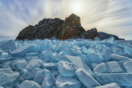 Озеро байкал торосы