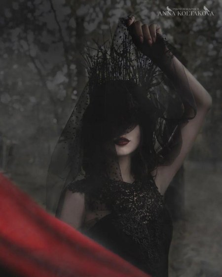 Фотосессия ведьма в студии