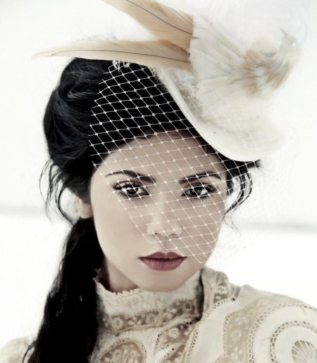 Шляпка с вуалью