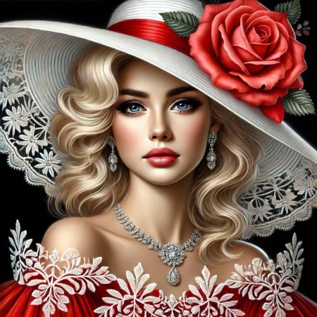 Дама в шляпке