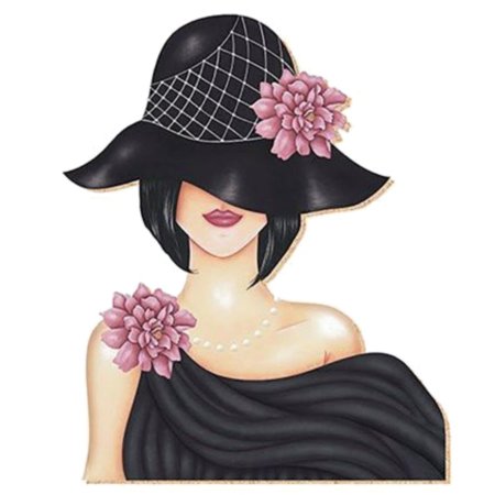 Дама в шляпке