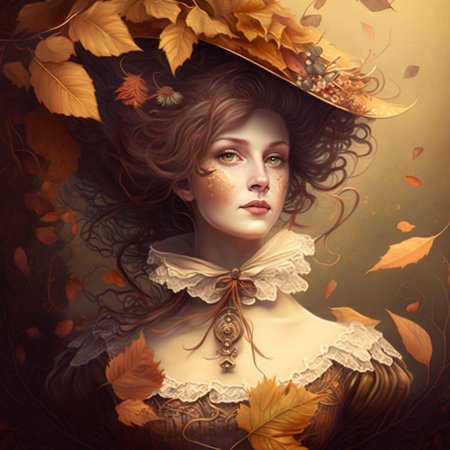 Девушка осень