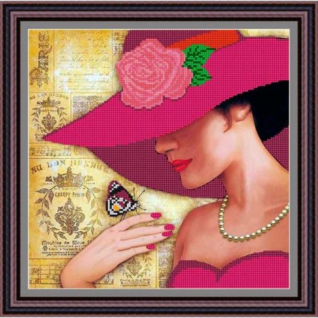 Картина женщина в шляпе