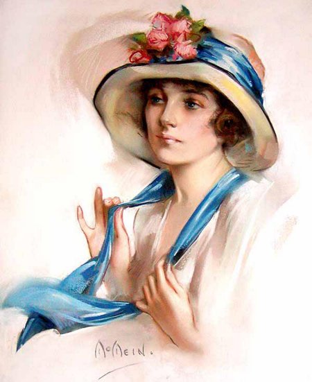 Дама в шляпке