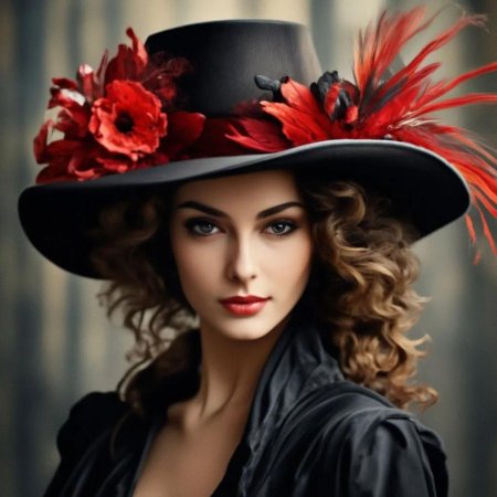 Девушка в шляпке