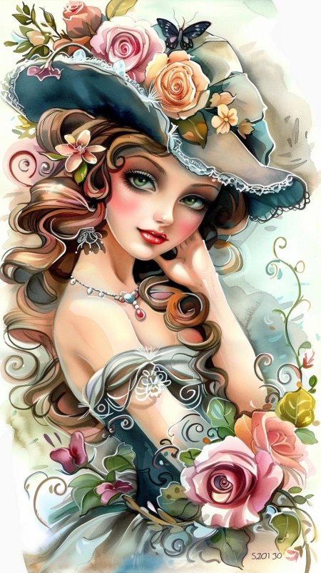 Рисунки девушек