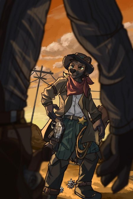 Фурри шериф дикий запад