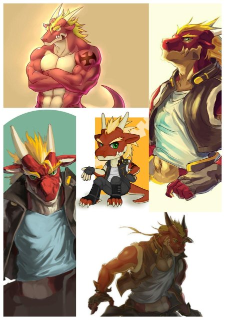 Дракон фурри арт