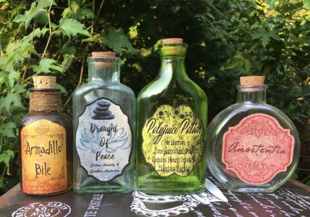 Наклейки зельеварения с гарри поттер для бутылок