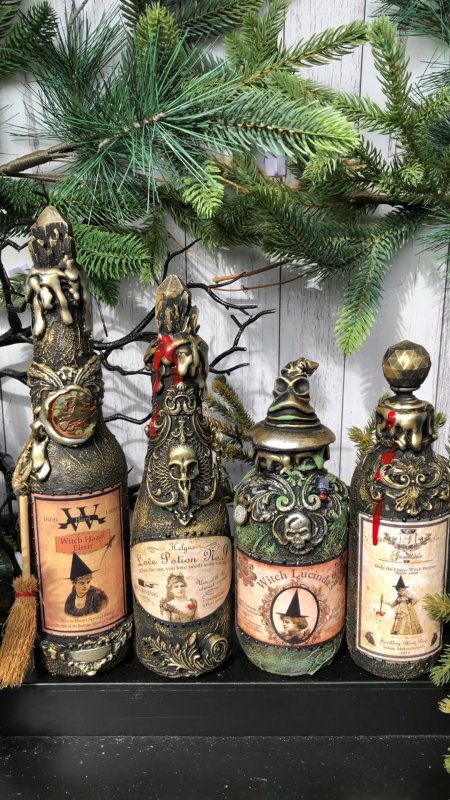 Декор бутылки