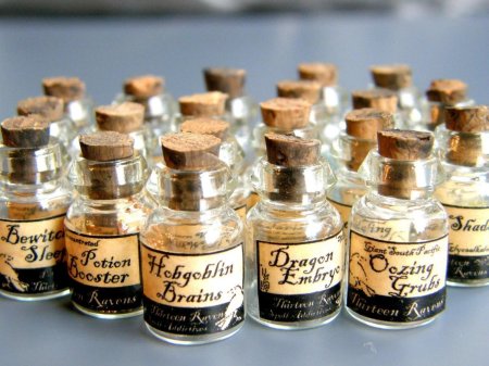 Бутылочки с зельями из гарри поттера