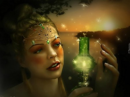 Девушка магия