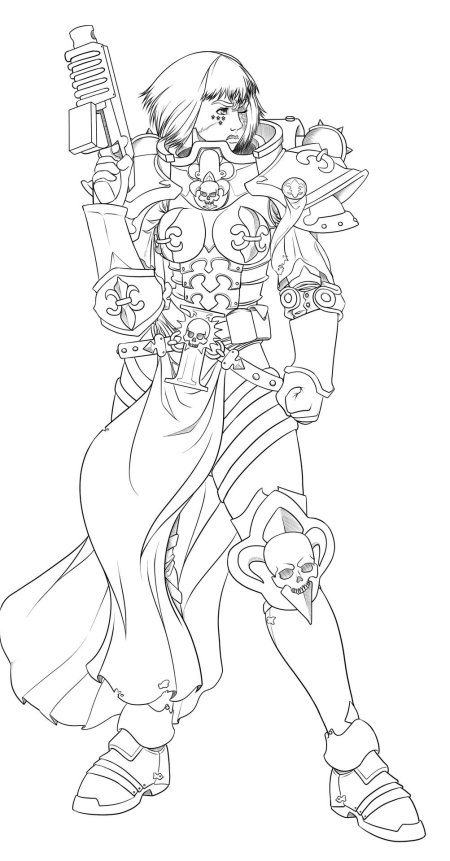 Сестра битвы вархаммер 40000