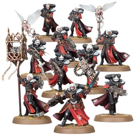 Warhammer 40000 миниатюры adepta sororitas