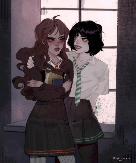 Пэнси паркинсон и гарри поттер арт