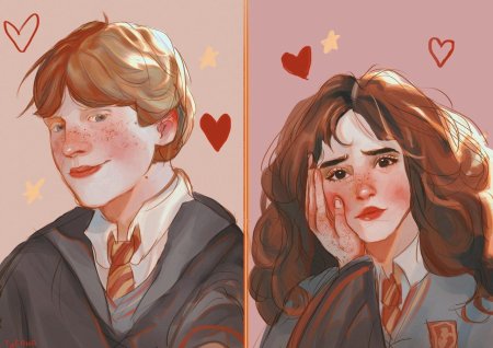 Гарри рон и гермиона арт