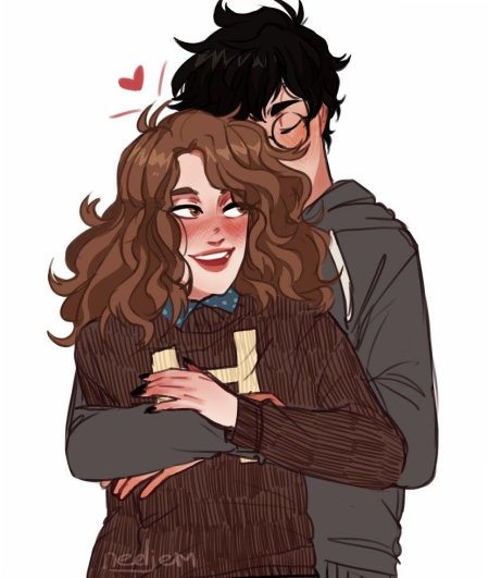 Гарри и гермиона арт