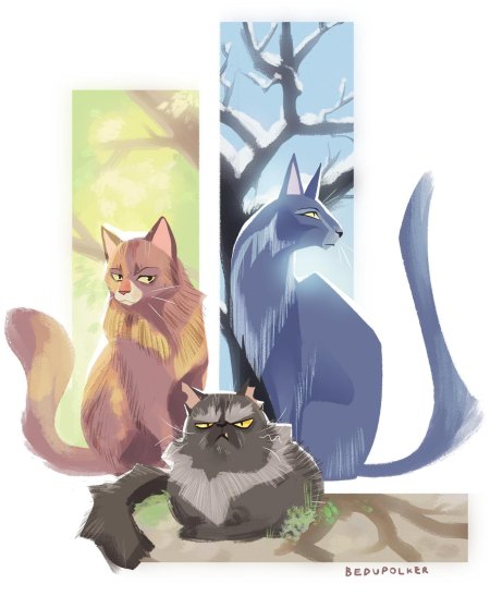 Коты воители синяя звезда и щербатая