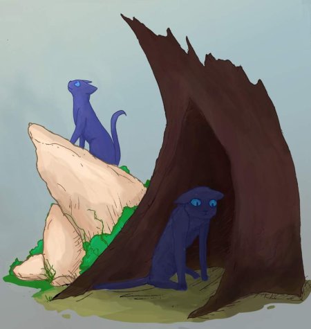 Коты воители розохвостка и синяя звезда