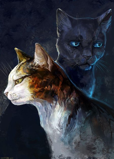 Коты воители синяя звезда и пестролистая