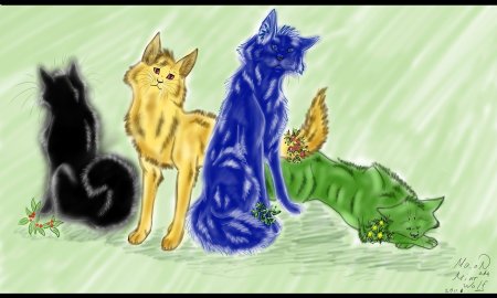 Коты воители грозовое племя синяя звезда